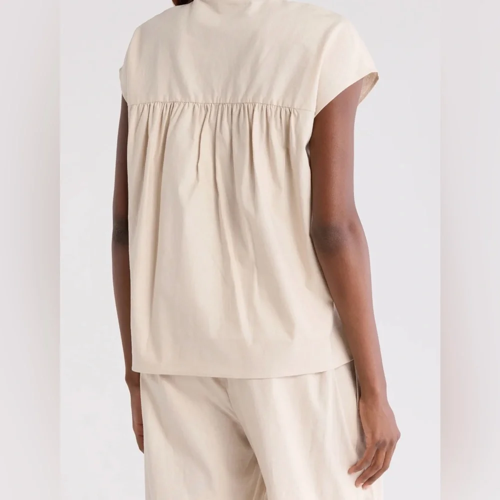 Vince Linen Blend Top - Picture 2 of 3